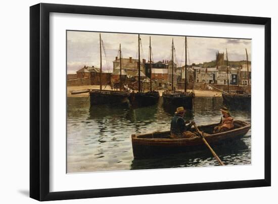 The Harbour, St.Ives, Cornwall-William Henry Bartlett-Framed Giclee Print