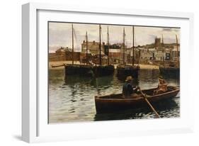 The Harbour, St.Ives, Cornwall-William Henry Bartlett-Framed Giclee Print