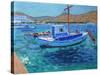 The Harbour, Tinos, 2012-Andrew Macara-Stretched Canvas