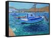 The Harbour, Tinos, 2012-Andrew Macara-Framed Stretched Canvas
