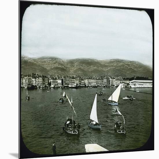 The Harbour, Toulon (Var, France), around 1900-Leon, Levy et Fils-Mounted Photographic Print