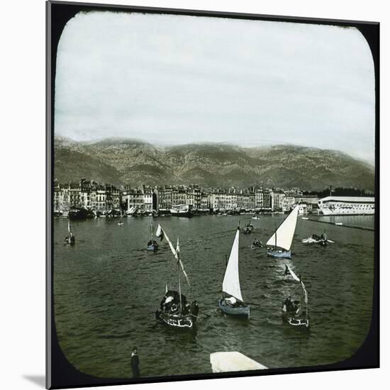 The Harbour, Toulon (Var, France), around 1900-Leon, Levy et Fils-Mounted Photographic Print
