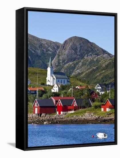 The Harbour Town of Malnes, Vesteralen, Nordland, Norway-Doug Pearson-Framed Stretched Canvas