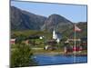 The Harbour Town of Malnes, Vesteralen, Nordland, Norway-Doug Pearson-Mounted Photographic Print