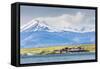 The Harbour Town of Puerto Natales, Patagonia, Chile, South America-Michael Nolan-Framed Stretched Canvas