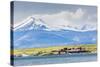 The Harbour Town of Puerto Natales, Patagonia, Chile, South America-Michael Nolan-Stretched Canvas