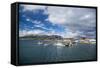 The Harbour Town of Puerto Natales, Patagonia, Chile, South America-Michael Nolan-Framed Stretched Canvas