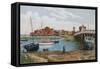 The Harbour, Yarmouth, I of Wight-Alfred Robert Quinton-Framed Stretched Canvas