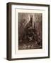 The Hare and the Frogs-Gustave Dore-Framed Giclee Print