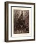 The Hare and the Frogs-Gustave Dore-Framed Giclee Print