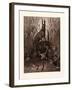 The Hare and the Frogs-Gustave Dore-Framed Giclee Print