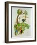 The Hare and the Tortoise, from 'Fables' by Jean De La Fontaine (1621-95)-Gaston Gelibert-Framed Premium Giclee Print