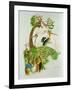 The Hare and the Tortoise, from 'Fables' by Jean De La Fontaine (1621-95)-Gaston Gelibert-Framed Giclee Print