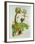 The Hare and the Tortoise, from 'Fables' by Jean De La Fontaine (1621-95)-Gaston Gelibert-Framed Premium Giclee Print