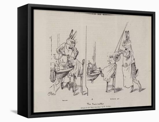 The Hare Cutter-null-Framed Stretched Canvas