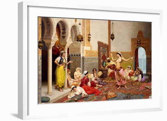 The Harem Dance-Giulio Rosati-Framed Giclee Print