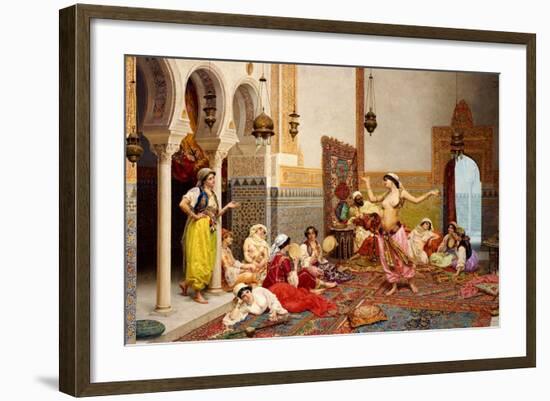 The Harem Dance-Giulio Rosati-Framed Giclee Print