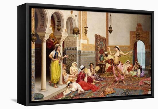 The Harem Dance-Giulio Rosati-Framed Stretched Canvas