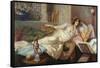 The Harem Favorite-Umberto Cacciarelli-Framed Stretched Canvas