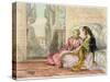 The Harem, Plate 1 from Illustrations of Constantinople, Engraved by the Artist, 1837-John Frederick Lewis-Stretched Canvas