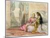 The Harem, Plate 1 from Illustrations of Constantinople, Engraved by the Artist, 1837-John Frederick Lewis-Mounted Giclee Print