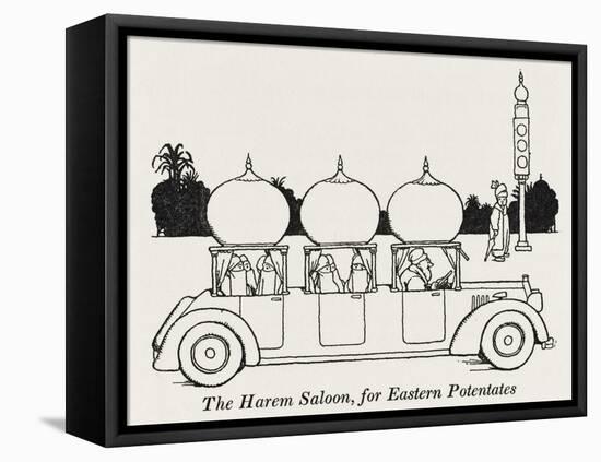 The Harem Saloon-William Heath Robinson-Framed Stretched Canvas