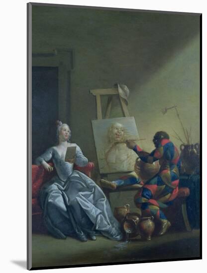 The Harlequin Painter, circa 1742-Giovanni Domenico Ferretti-Mounted Giclee Print