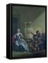 The Harlequin Painter, circa 1742-Giovanni Domenico Ferretti-Framed Stretched Canvas