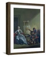 The Harlequin Painter, circa 1742-Giovanni Domenico Ferretti-Framed Giclee Print