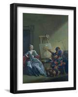 The Harlequin Painter, circa 1742-Giovanni Domenico Ferretti-Framed Giclee Print