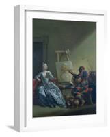 The Harlequin Painter, circa 1742-Giovanni Domenico Ferretti-Framed Giclee Print