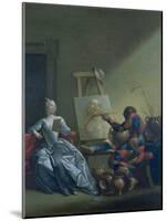 The Harlequin Painter, circa 1742-Giovanni Domenico Ferretti-Mounted Giclee Print