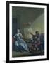 The Harlequin Painter, circa 1742-Giovanni Domenico Ferretti-Framed Giclee Print