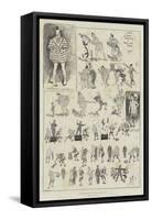 The Harlequinade at Drury Lane Theatre-Phil May-Framed Stretched Canvas