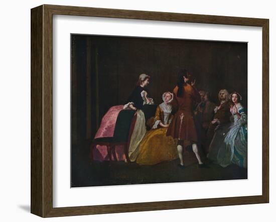 'The Harlowe Family, from Samuel Richardson's Clarissa', c1745-Joseph Highmore-Framed Giclee Print