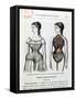 The Harmful Effects of the Corset, Illustration from "La Vie Normale Et La Sante"-null-Framed Stretched Canvas