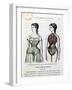 The Harmful Effects of the Corset, Illustration from "La Vie Normale Et La Sante"-null-Framed Giclee Print