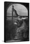 The Harp Player, 1900-Agnes Slott-Moller-Framed Stretched Canvas
