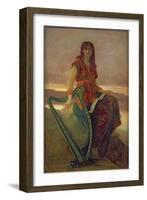 The Harpist, 1859-Ernest Antoine Hebert-Framed Giclee Print