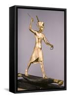 The Harpooner, from the Treasures of Tutankhamun, 1340 BC-null-Framed Stretched Canvas