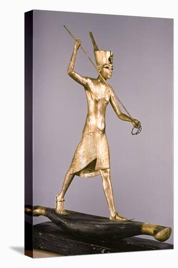 The Harpooner, from the Treasures of Tutankhamun, 1340 BC-null-Stretched Canvas