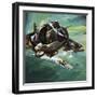 The Harrier Jump Jet Joins the Navy-Wilf Hardy-Framed Giclee Print