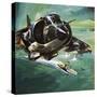 The Harrier Jump Jet Joins the Navy-Wilf Hardy-Stretched Canvas