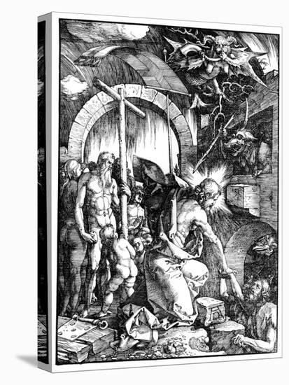 The Harrowing of Hell or Christ in Limbo, from the Large Passion, 1510-Albrecht Dürer-Stretched Canvas