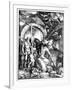 The Harrowing of Hell or Christ in Limbo, from the Large Passion, 1510-Albrecht Dürer-Framed Giclee Print