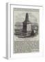 The Hartley Colliery Monument in Earsdon Churchyard-null-Framed Giclee Print