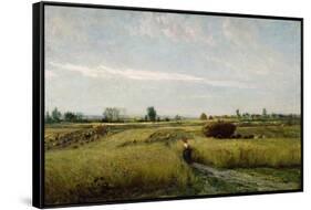 The Harvest, 1851-Charles-Francois Daubigny-Framed Stretched Canvas