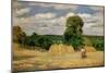 The Harvest, 1876-Camille Pissarro-Mounted Giclee Print