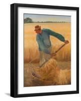 The Harvest, 1885 (Oil on Canvas)-Laurits Andersen Ring-Framed Giclee Print