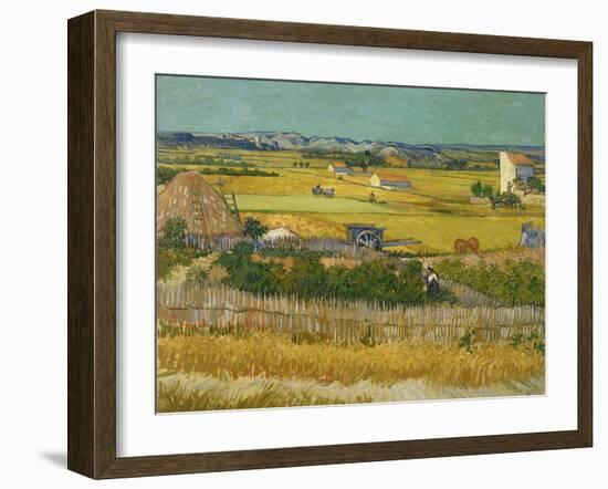 The Harvest, 1888-Vincent van Gogh-Framed Giclee Print